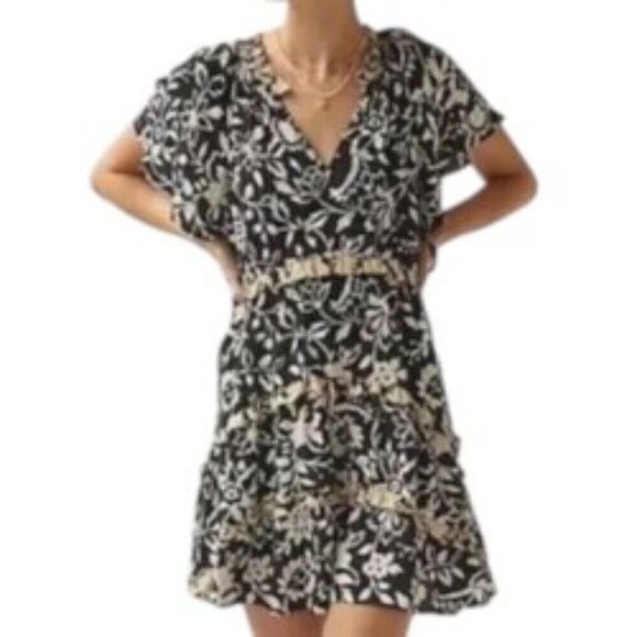 Anthropologie Robin Tiered Mini Dress Small - Picture 1 of 6